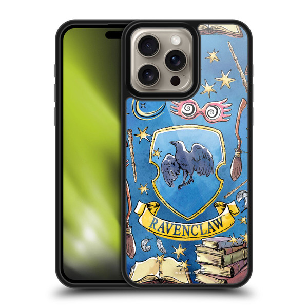 Harry Potter Deathly Hallows XIII Ravenclaw Pattern Gel Armour Case For Apple iPhone 16 Pro Max