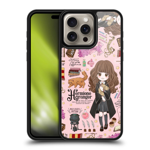 Harry Potter Deathly Hallows XXXVII Hermione Pattern Gel Armour Case For Apple iPhone 16 Pro Max