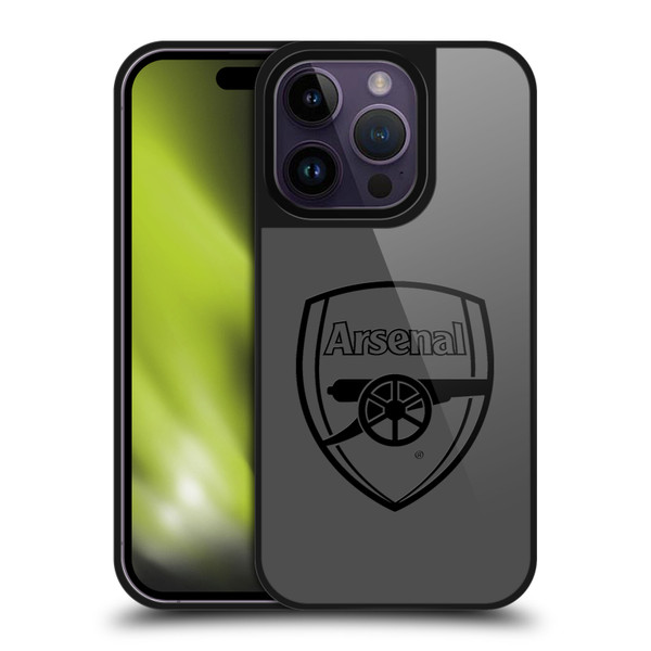 Arsenal FC Crest 2 Black Logo Gel Armour Case For Apple iPhone 14 Pro Arsenal FC Crest 2 Black Logo Gel Armour Case For Apple iPhone 14 Pro