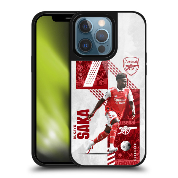 Arsenal FC 2022/23 First Team Bukayo Saka Gel Armour Case For Apple iPhone 13 Pro