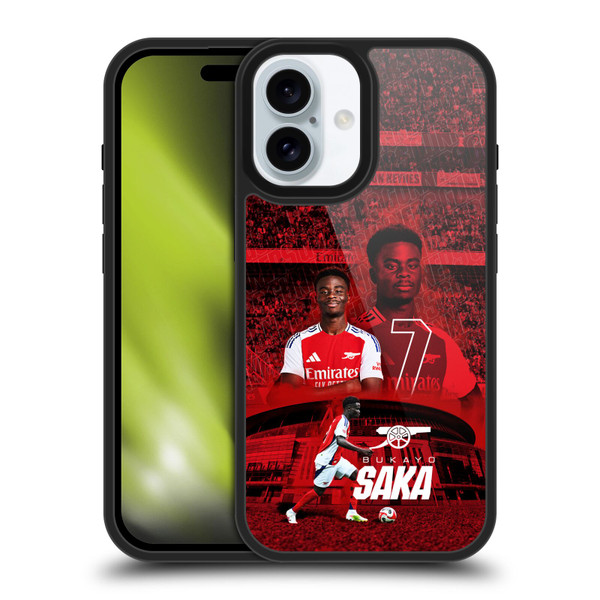 Arsenal FC 2024/25 First Team Bukayo Saka Gel Armour Case For Apple iPhone 16 Arsenal FC 2024/25 First Team Bukayo Saka Gel Armour Case For Apple iPhone 16