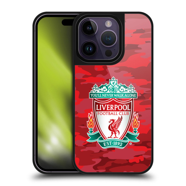 Liverpool Football Club Camou Home Colourways Crest Gel Armour Case For Apple iPhone 14 Pro