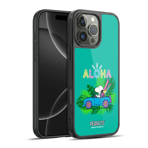 Peanuts Snoopy Aloha Disco Tropical Surf Gel Armour Case For Apple iPhone 16 Pro Max