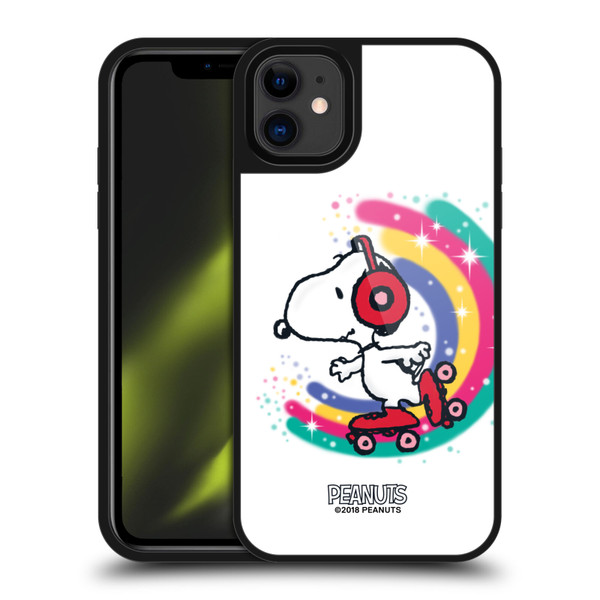Peanuts Snoopy Boardwalk Airbrush Colourful Skating Gel Armour Case For Apple iPhone 11 Peanuts Snoopy Boardwalk Airbrush Colourful Skating Gel Armour Case For Apple iPhone 11