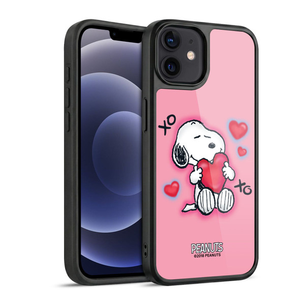 Peanuts Snoopy Boardwalk Airbrush XOXO Gel Armour Case For Apple iPhone 12 / iPhone 12 Pro