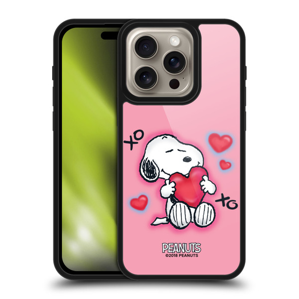 Peanuts Snoopy Boardwalk Airbrush XOXO Gel Armour Case For Apple iPhone 16 Pro