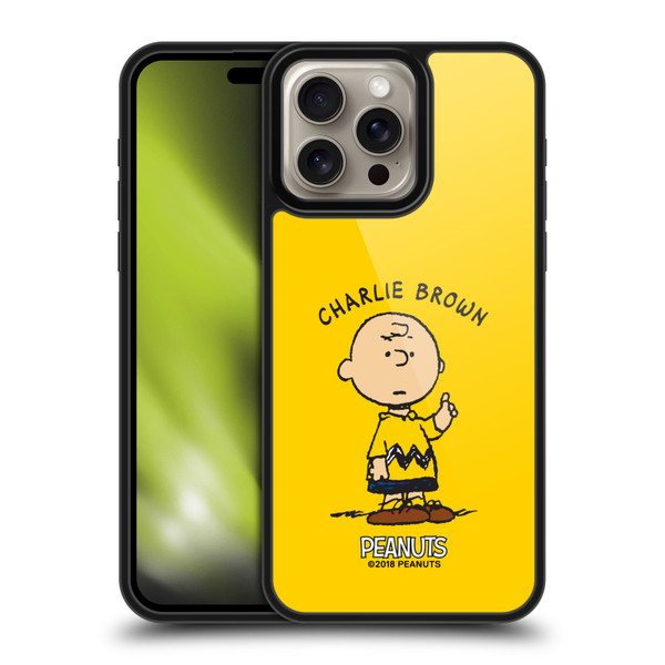 Peanuts Characters Charlie Brown Gel Armour Case For Apple iPhone 16 Pro Max