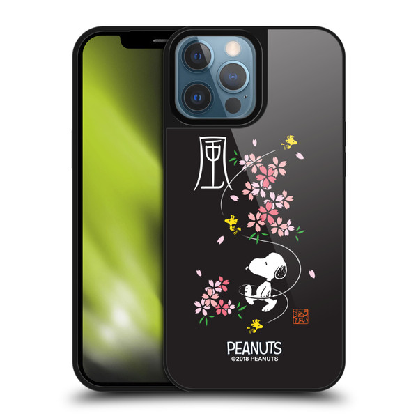 Peanuts Oriental Snoopy Cherry Blossoms Gel Armour Case For Apple iPhone 13 Pro Max