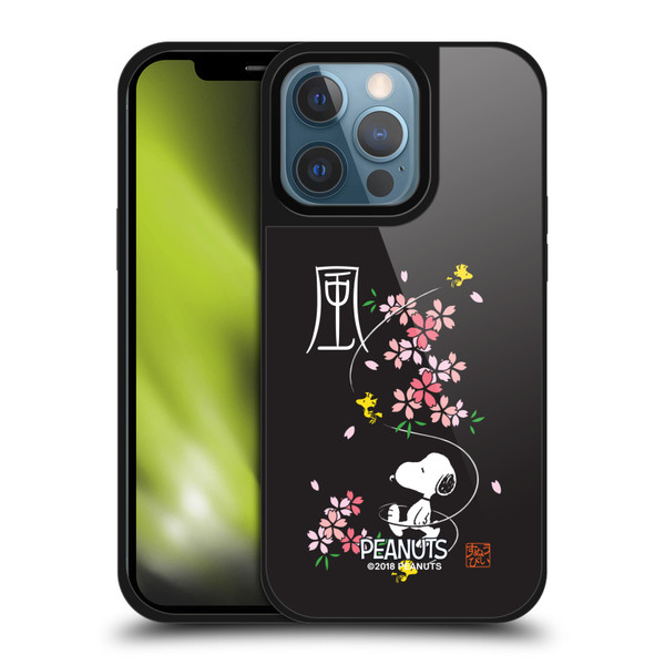 Peanuts Oriental Snoopy Cherry Blossoms Gel Armour Case For Apple iPhone 13 Pro