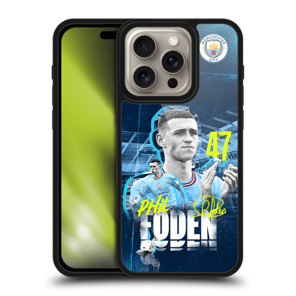 Manchester City Man City FC 2022/23 First Team Phil Foden Gel Armour Case For Apple iPhone 16 Pro