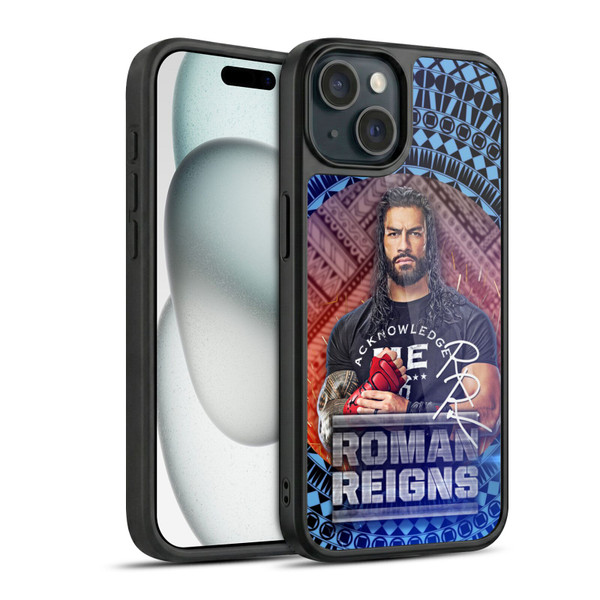 WWE Roman Reigns Tribal Pattern Gel Armour Case For Apple iPhone 15