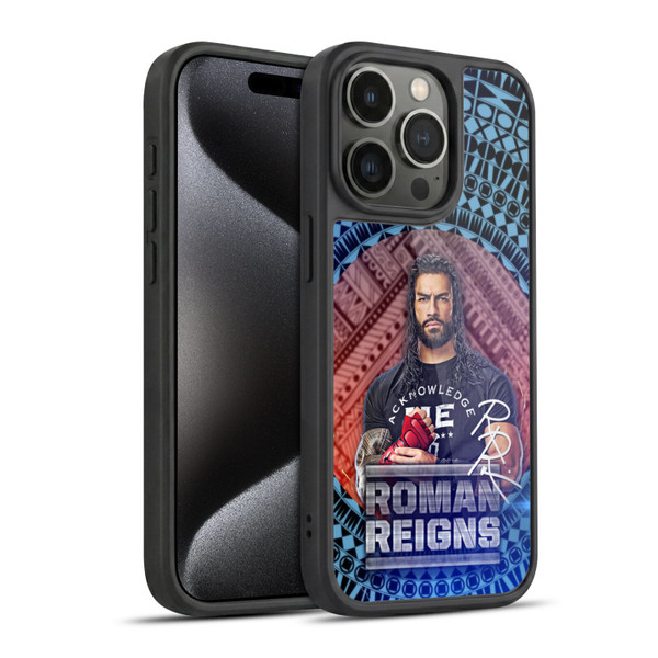 WWE Roman Reigns Tribal Pattern Gel Armour Case For Apple iPhone 15 Pro
