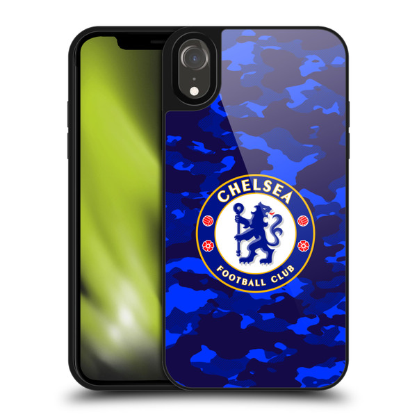 Chelsea Football Club Crest Camouflage Gel Armour Case For Apple iPhone XR Chelsea Football Club Crest Camouflage Gel Armour Case For Apple iPhone XR