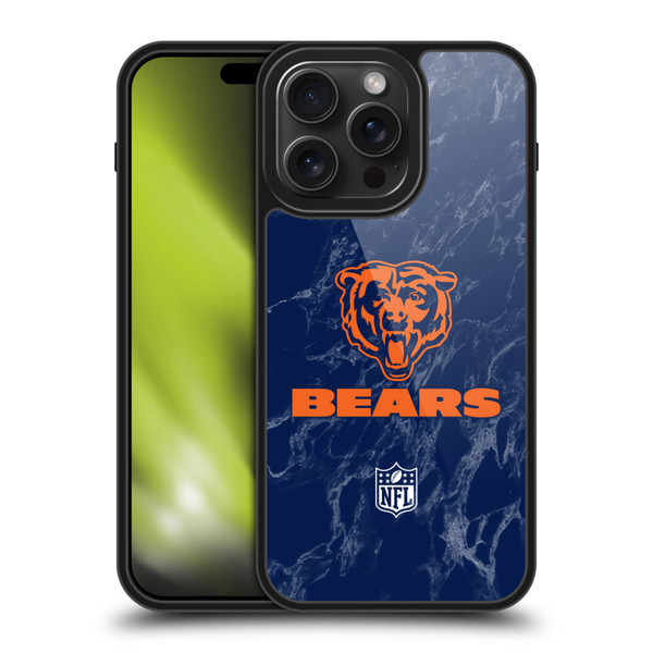 NFL Chicago Bears Graphics Coloured Marble Gel Armour Case For Apple iPhone 15 Pro Max NFL Chicago Bears Graphics Coloured Marble Gel Armour Case For Apple iPhone 15 Pro Max