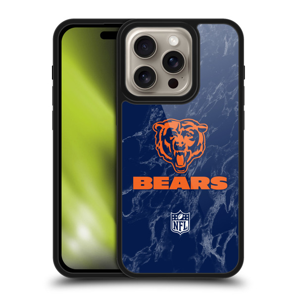 NFL Chicago Bears Graphics Coloured Marble Gel Armour Case For Apple iPhone 16 Pro NFL Chicago Bears Graphics Coloured Marble Gel Armour Case For Apple iPhone 16 Pro