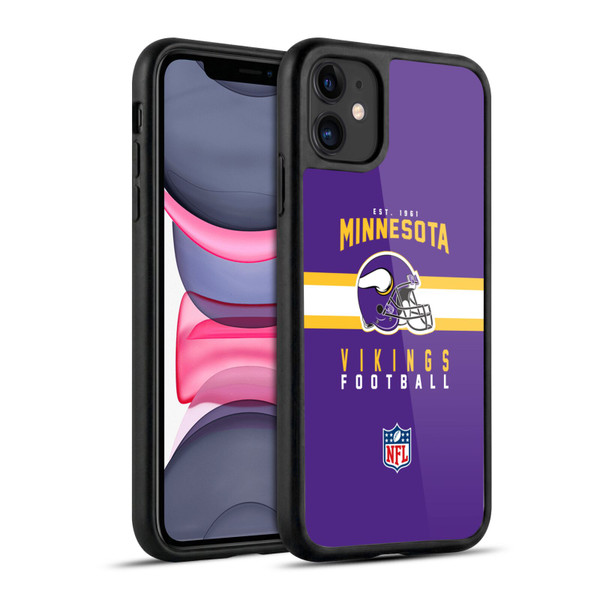NFL Minnesota Vikings Graphics Helmet Typography Gel Armour Case For Apple iPhone 11