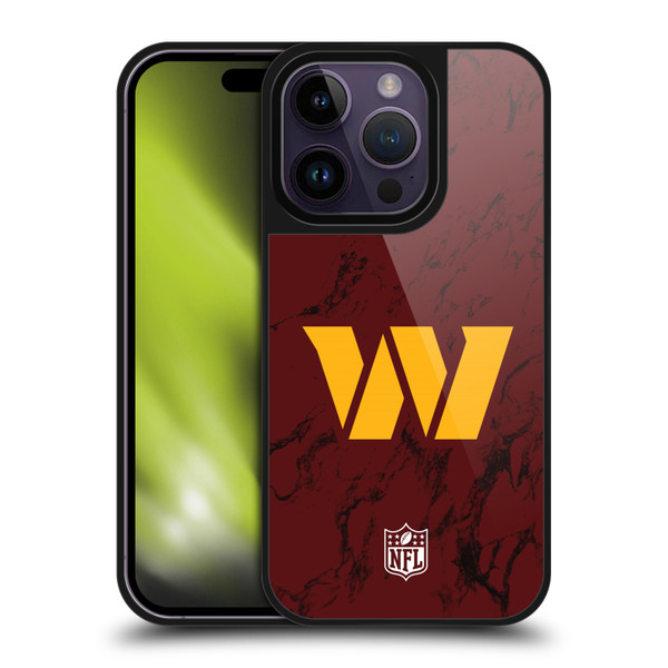 NFL Washington Football Team Graphics Coloured Marble Gel Armour Case For Apple iPhone 14 Pro