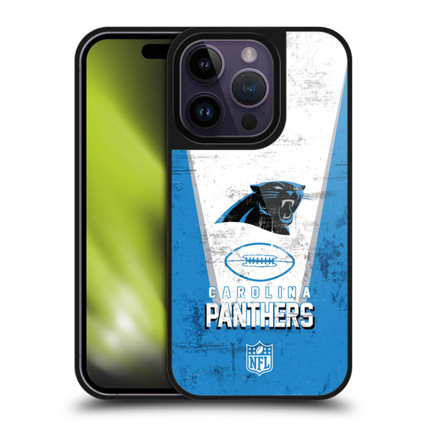 NFL Carolina Panthers Logo Art Banner Gel Armour Case For Apple iPhone 14 Pro