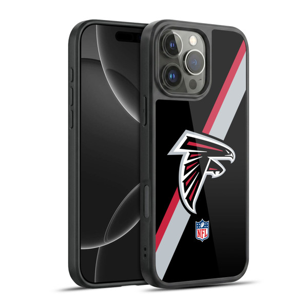 NFL Atlanta Falcons Logo Stripes Gel Armour Case For Apple iPhone 16 Pro Max