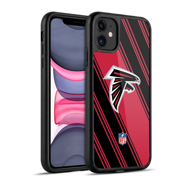 NFL Atlanta Falcons Artwork Stripes Gel Armour Case For Apple iPhone 11