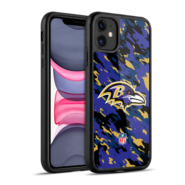 NFL Baltimore Ravens Logo Camou Gel Armour Case For Apple iPhone 11