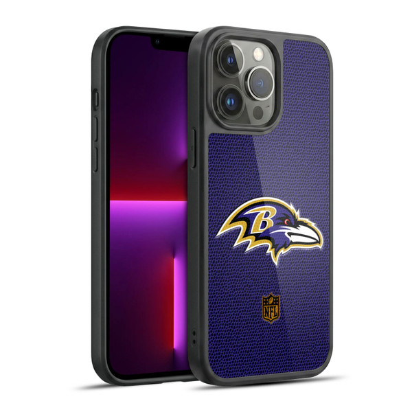 NFL Baltimore Ravens Logo Football Gel Armour Case For Apple iPhone 13 Pro Max