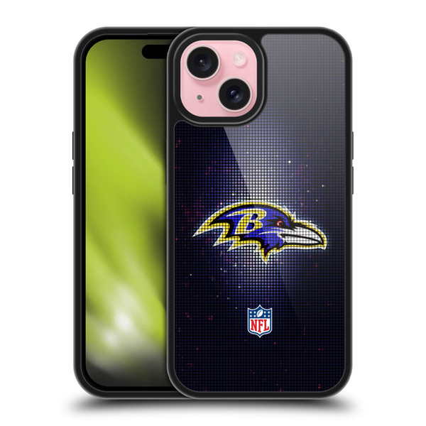 NFL Baltimore Ravens Artwork LED Gel Armour Case For Apple iPhone 15