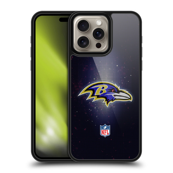 NFL Baltimore Ravens Artwork LED Gel Armour Case For Apple iPhone 16 Pro Max
