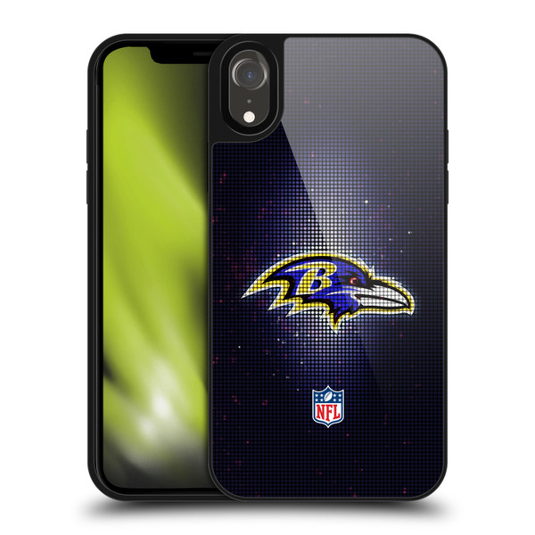 NFL Baltimore Ravens Artwork LED Gel Armour Case For Apple iPhone XR
