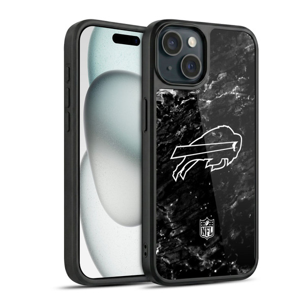 NFL Buffalo Bills Artwork Marble Gel Armour Case For Apple iPhone 15