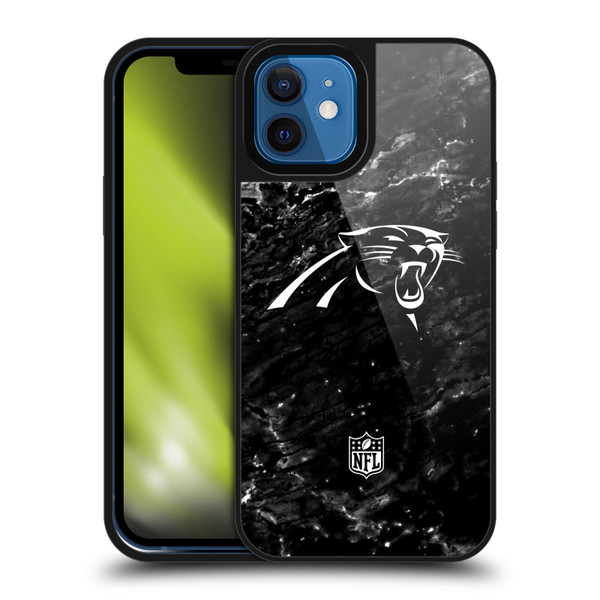 NFL Carolina Panthers Artwork Marble Gel Armour Case For Apple iPhone 12 / iPhone 12 Pro