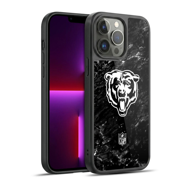 NFL Chicago Bears Artwork Marble Gel Armour Case For Apple iPhone 13 Pro Max