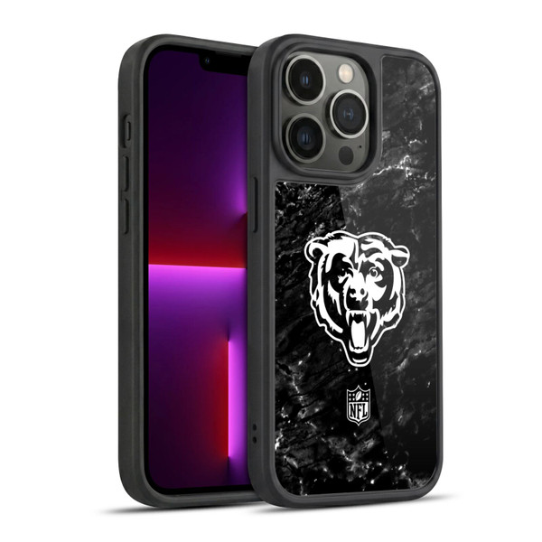 NFL Chicago Bears Artwork Marble Gel Armour Case For Apple iPhone 13 Pro