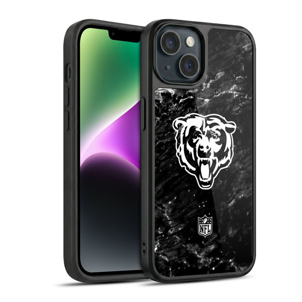 NFL Chicago Bears Artwork Marble Gel Armour Case For Apple iPhone 14