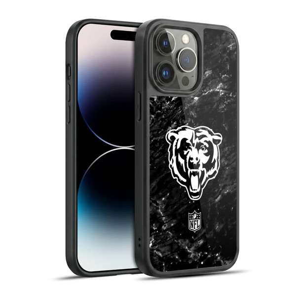 NFL Chicago Bears Artwork Marble Gel Armour Case For Apple iPhone 14 Pro Max