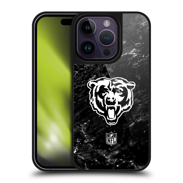 NFL Chicago Bears Artwork Marble Gel Armour Case For Apple iPhone 14 Pro
