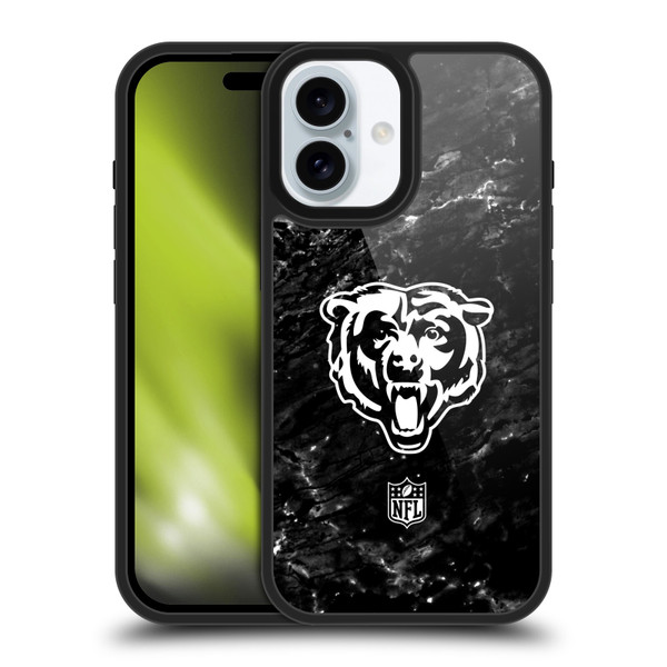 NFL Chicago Bears Artwork Marble Gel Armour Case For Apple iPhone 16