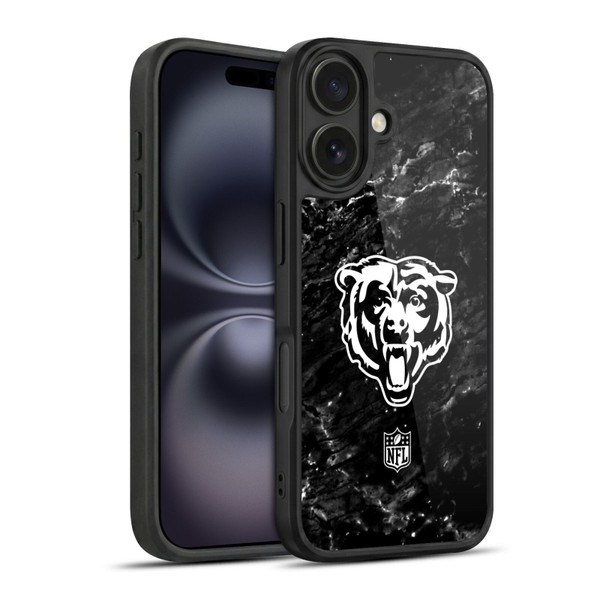 NFL Chicago Bears Artwork Marble Gel Armour Case For Apple iPhone 16