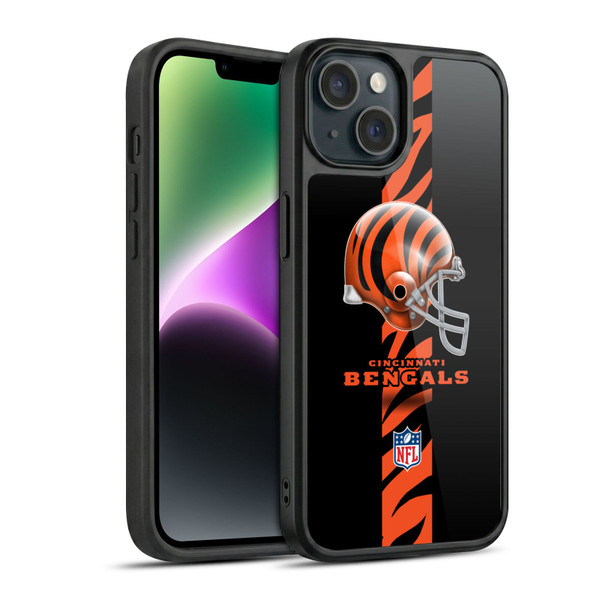 NFL Cincinnati Bengals Logo Helmet Gel Armour Case For Apple iPhone 14