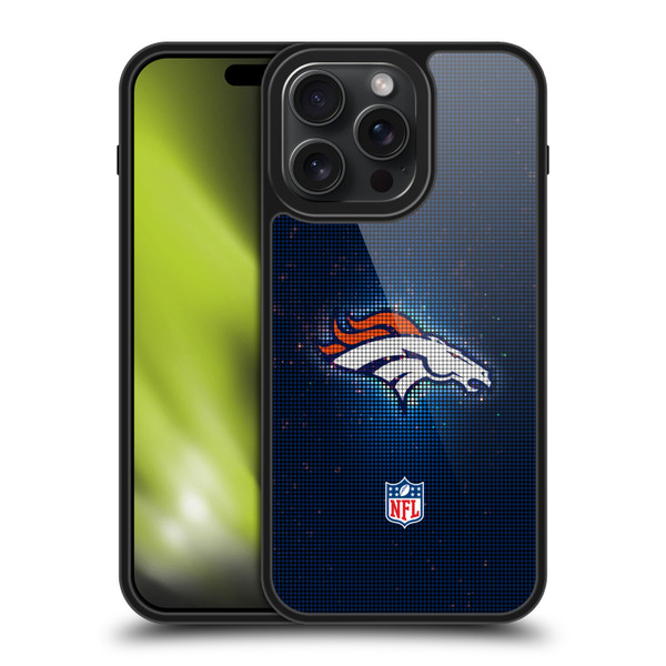 NFL Denver Broncos Artwork LED Gel Armour Case For Apple iPhone 15 Pro Max