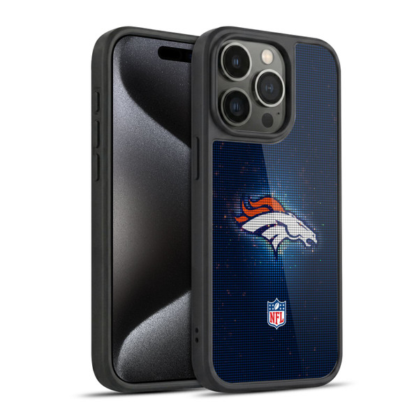 NFL Denver Broncos Artwork LED Gel Armour Case For Apple iPhone 15 Pro