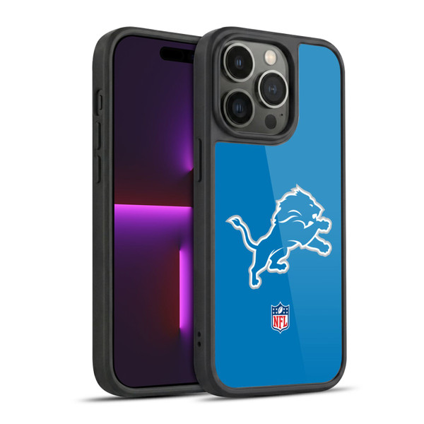 NFL Detroit Lions Logo Plain Gel Armour Case For Apple iPhone 14 Pro