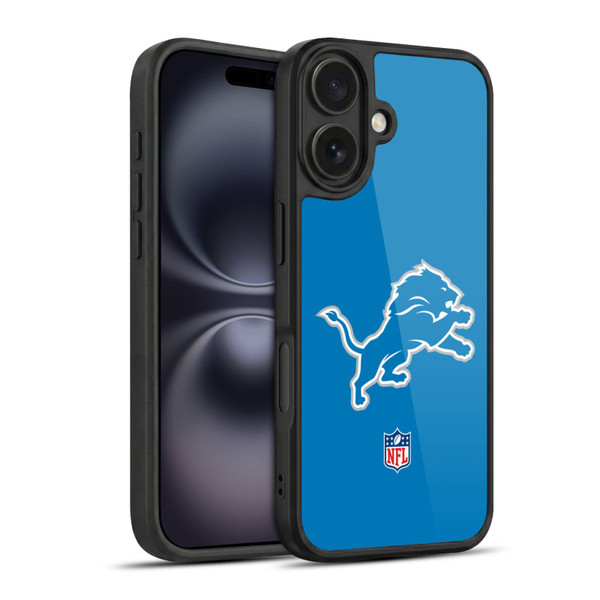 NFL Detroit Lions Logo Plain Gel Armour Case For Apple iPhone 16