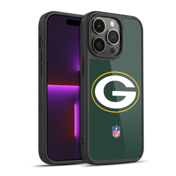 NFL Green Bay Packers Logo Plain Gel Armour Case For Apple iPhone 14 Pro