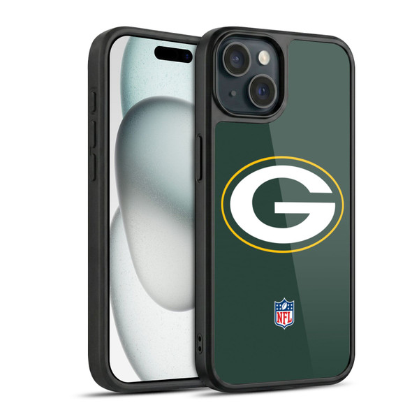 NFL Green Bay Packers Logo Plain Gel Armour Case For Apple iPhone 15
