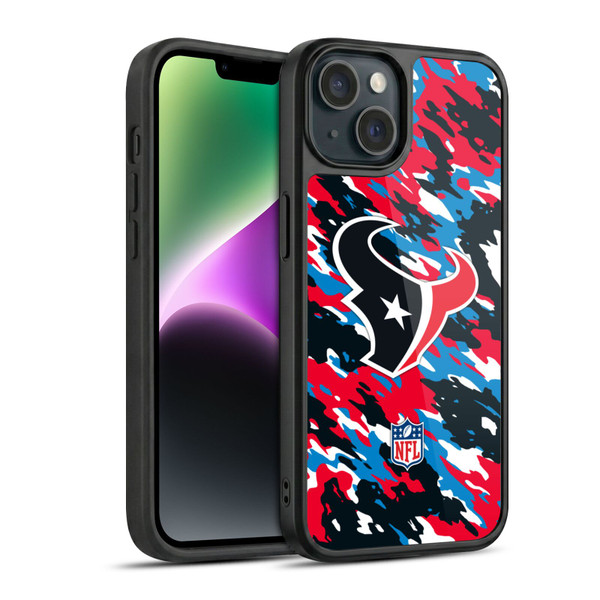 NFL Houston Texans Logo Camou Gel Armour Case For Apple iPhone 14