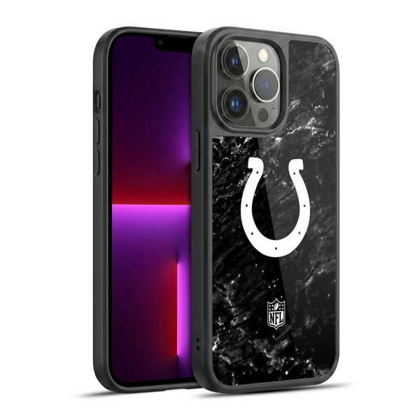 NFL Indianapolis Colts Artwork Marble Gel Armour Case For Apple iPhone 13 Pro Max