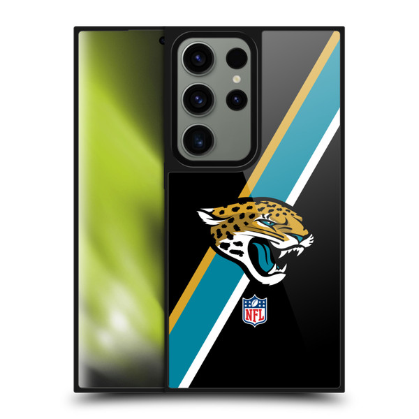 NFL Jacksonville Jaguars Logo Stripes Gel Armour Case For Samsung Galaxy S24 Ultra 5G