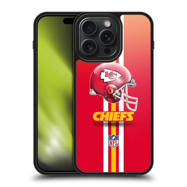 NFL Kansas City Chiefs Logo Helmet Gel Armour Case For Apple iPhone 15 Pro Max