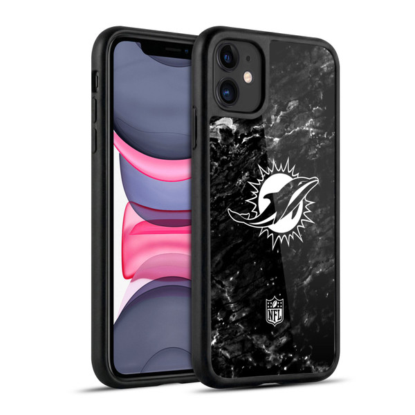 NFL Miami Dolphins Artwork Marble Gel Armour Case For Apple iPhone 11
